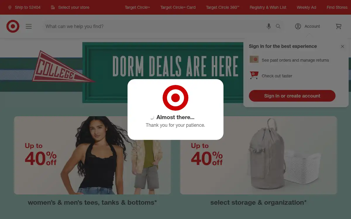 www.target.com screenshot