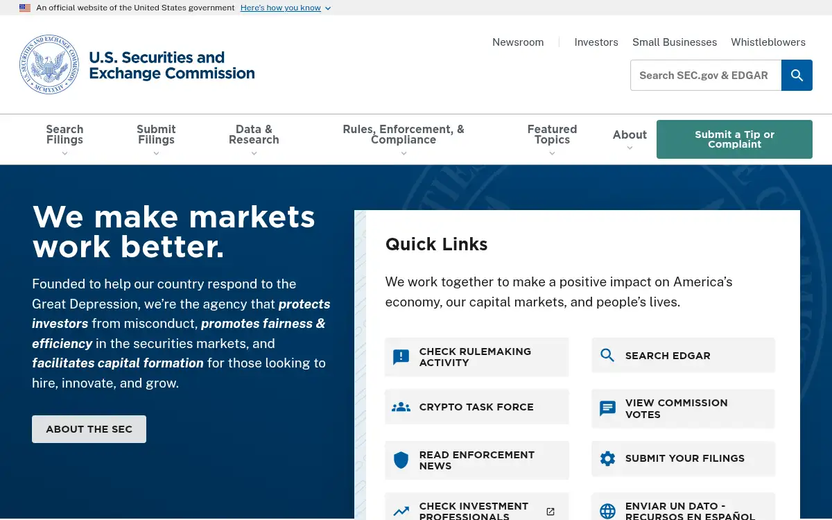 www.sec.gov screenshot