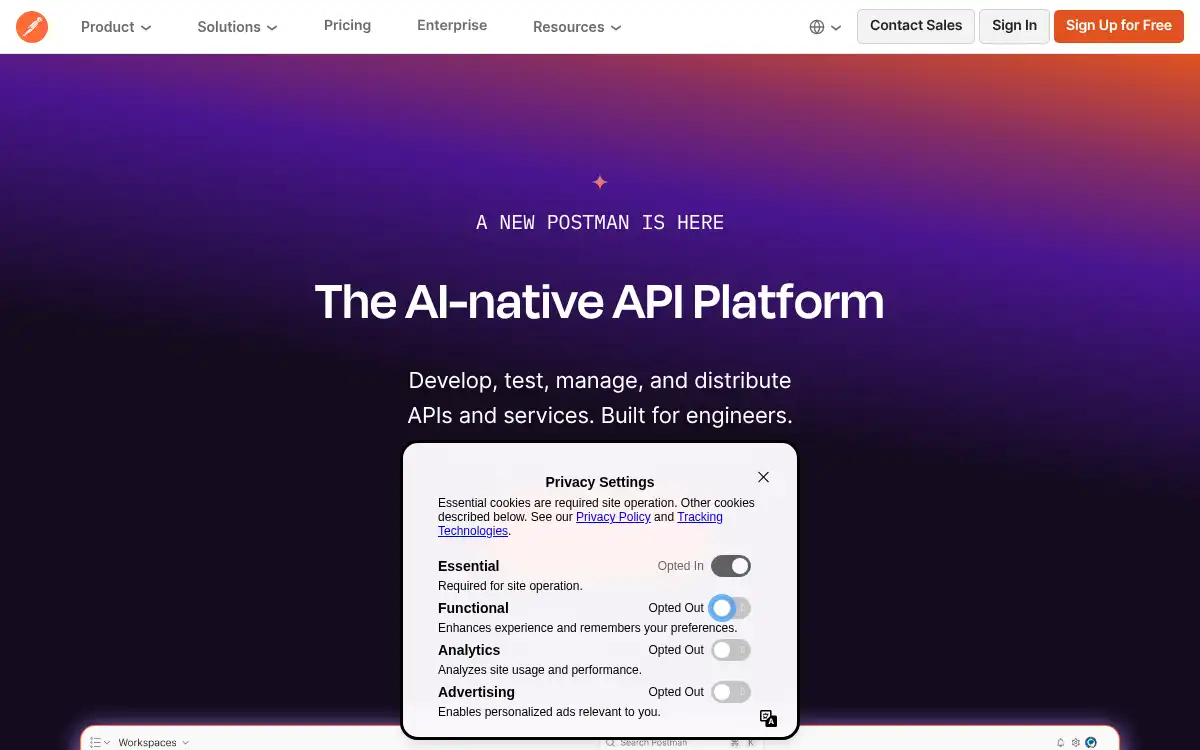 www.postman.com screenshot