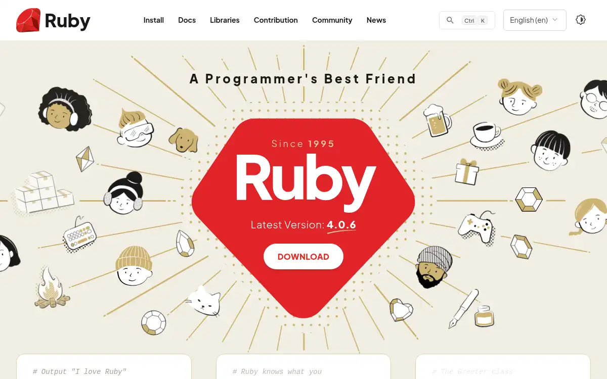 www.ruby-lang.org screenshot