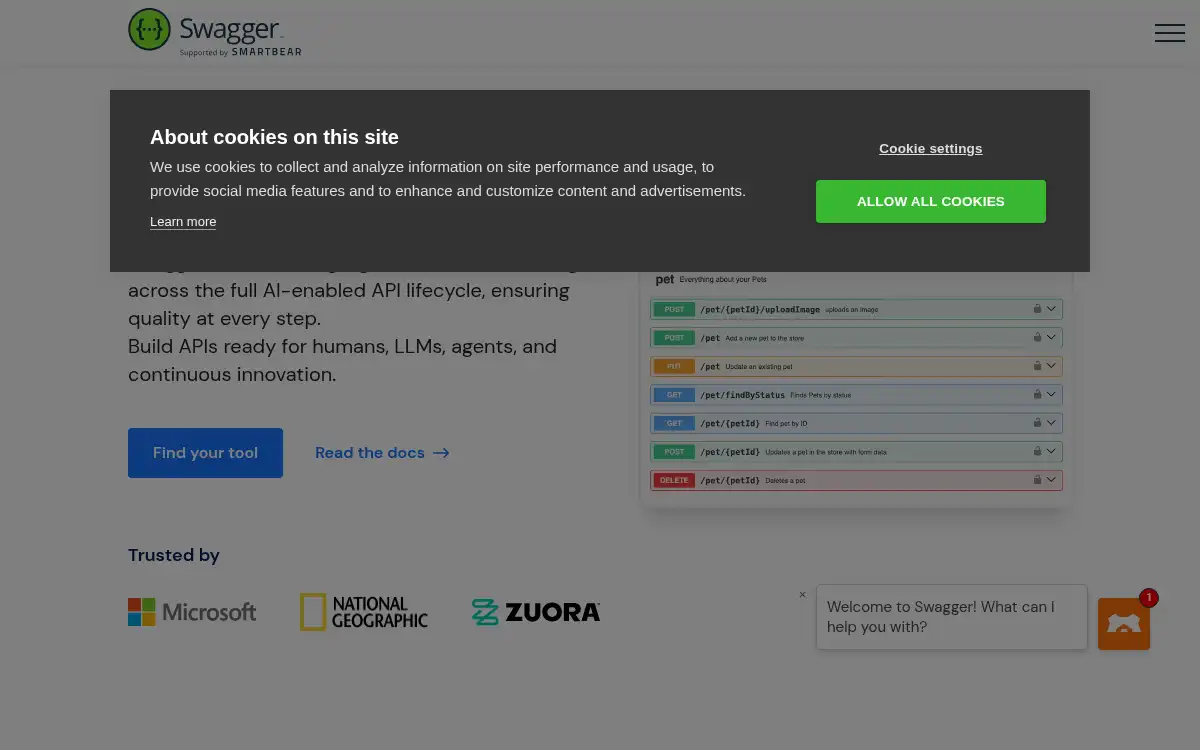 www.swagger.io screenshot