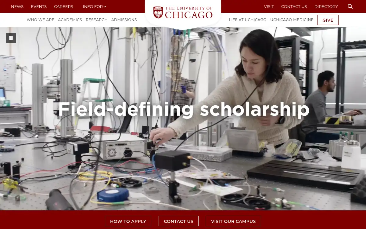 www.uchicago.edu screenshot