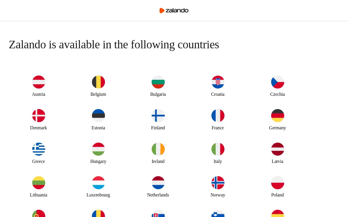www.zalando.com screenshot