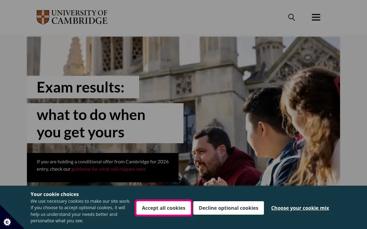 cam.ac.uk screenshot