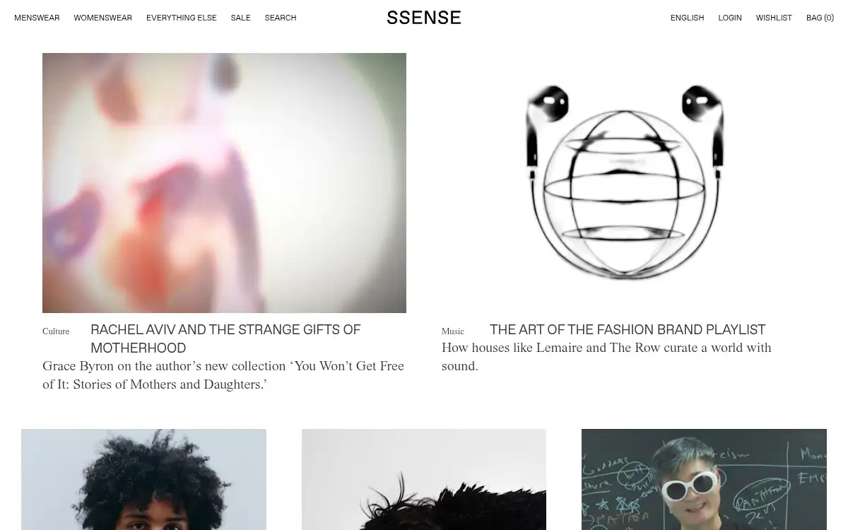 www.ssense.com screenshot