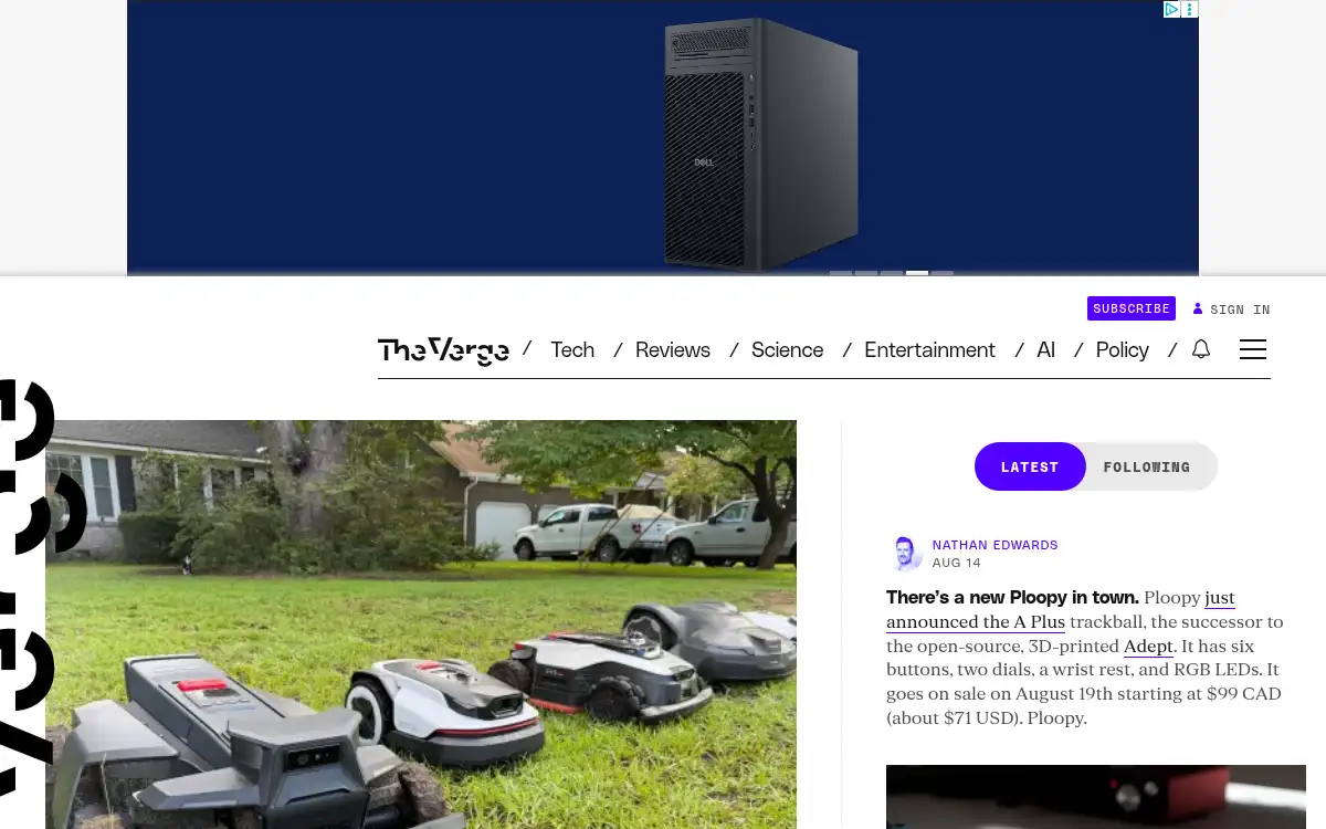www.theverge.com screenshot
