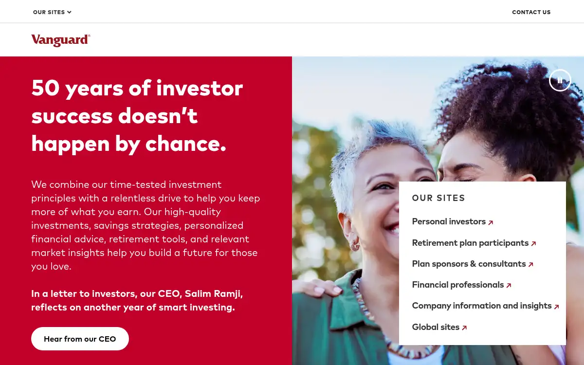 www.vanguard.com screenshot