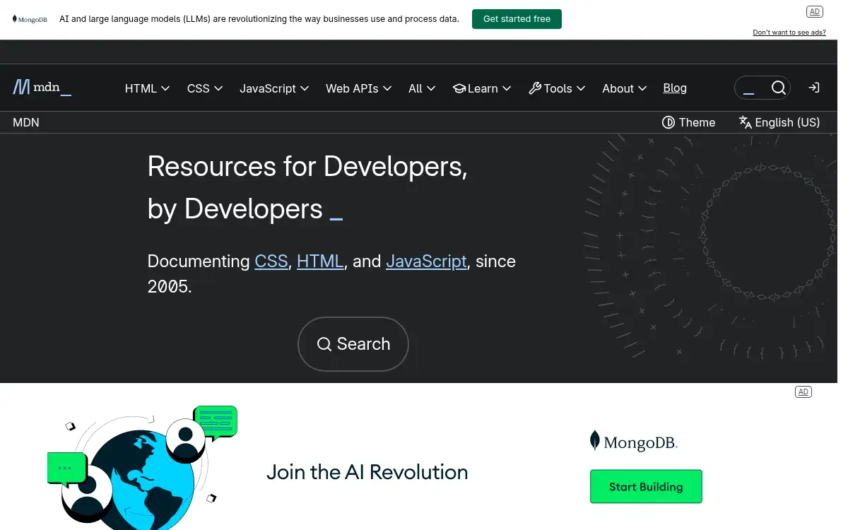 developer.mozilla.org screenshot