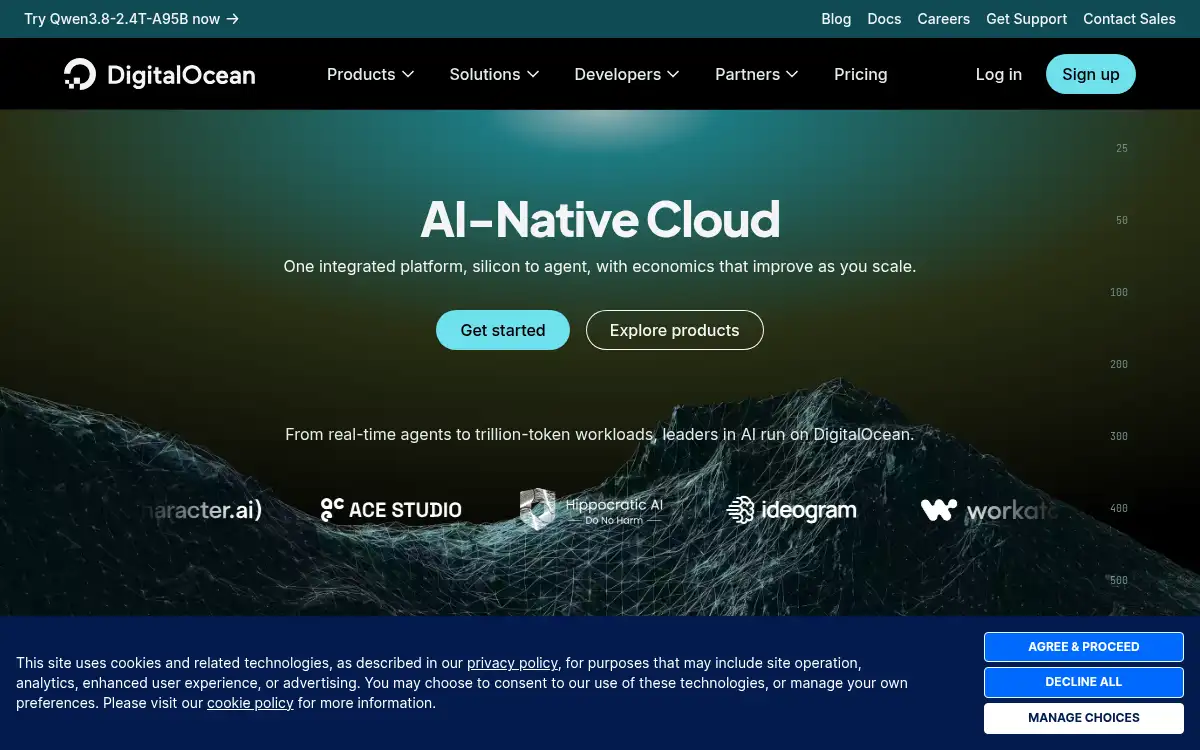 www.digitalocean.com screenshot