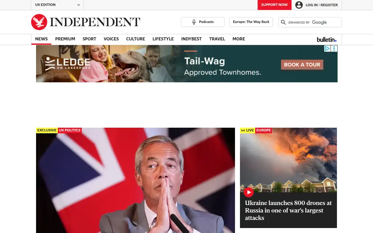 independent.co.uk screenshot