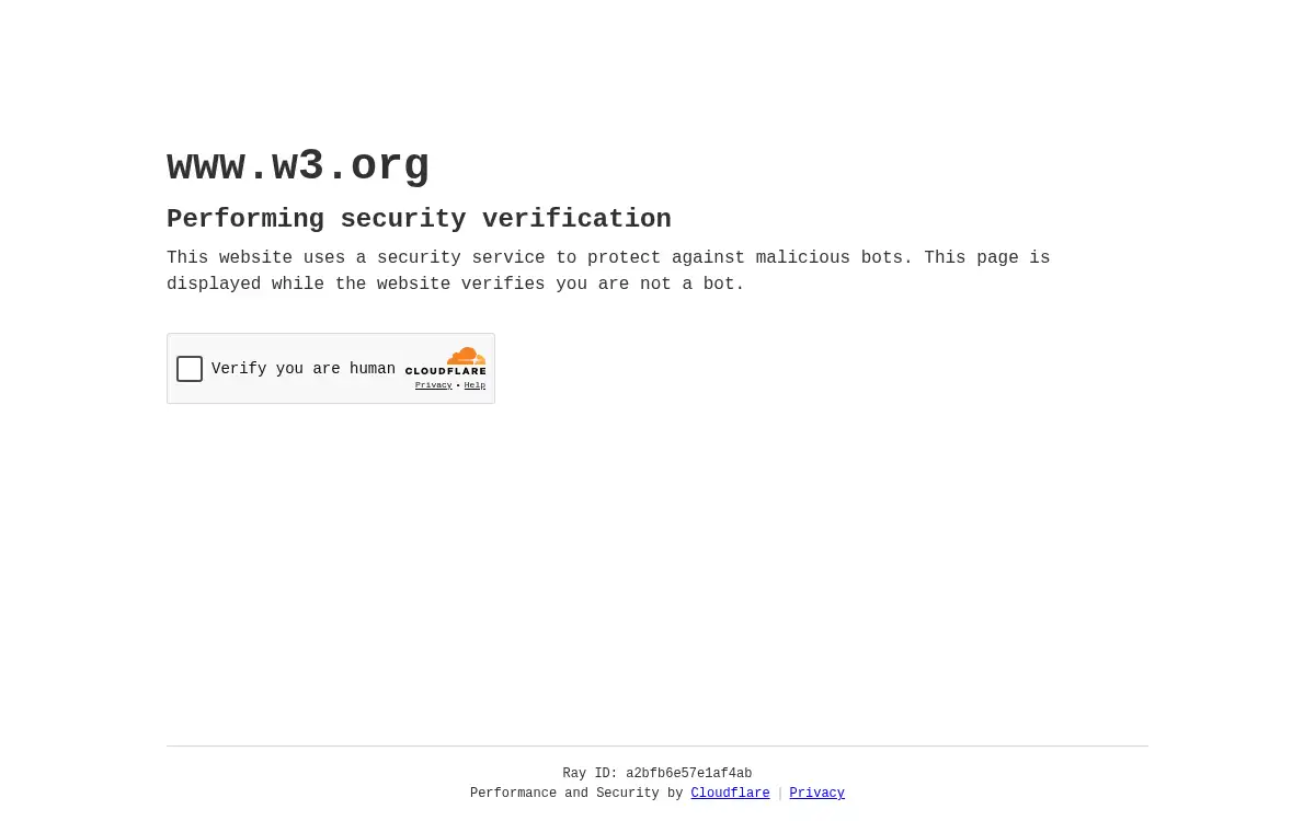 www.w3.org screenshot