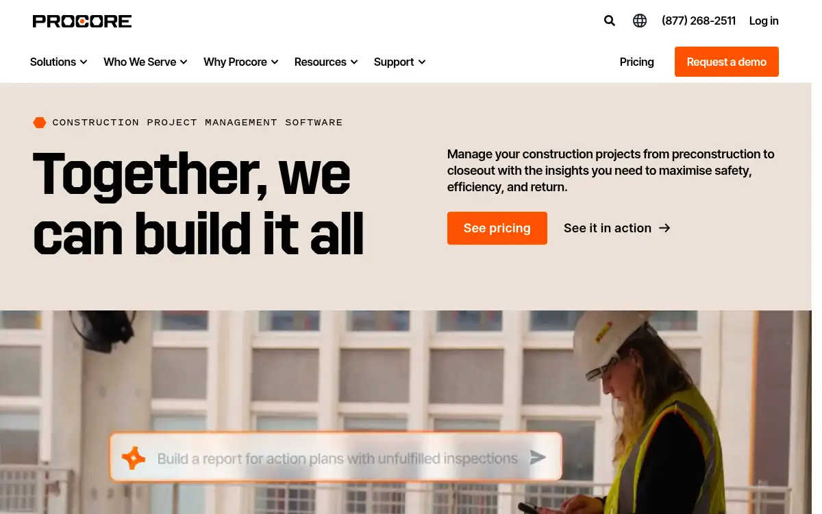 procore.com screenshot