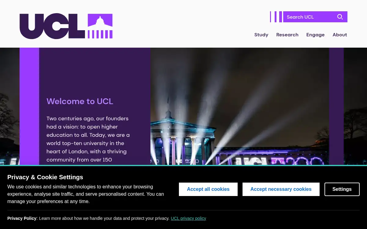 ucl.ac.uk screenshot