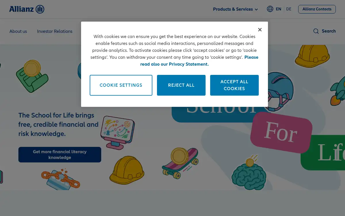 www.allianz.com screenshot