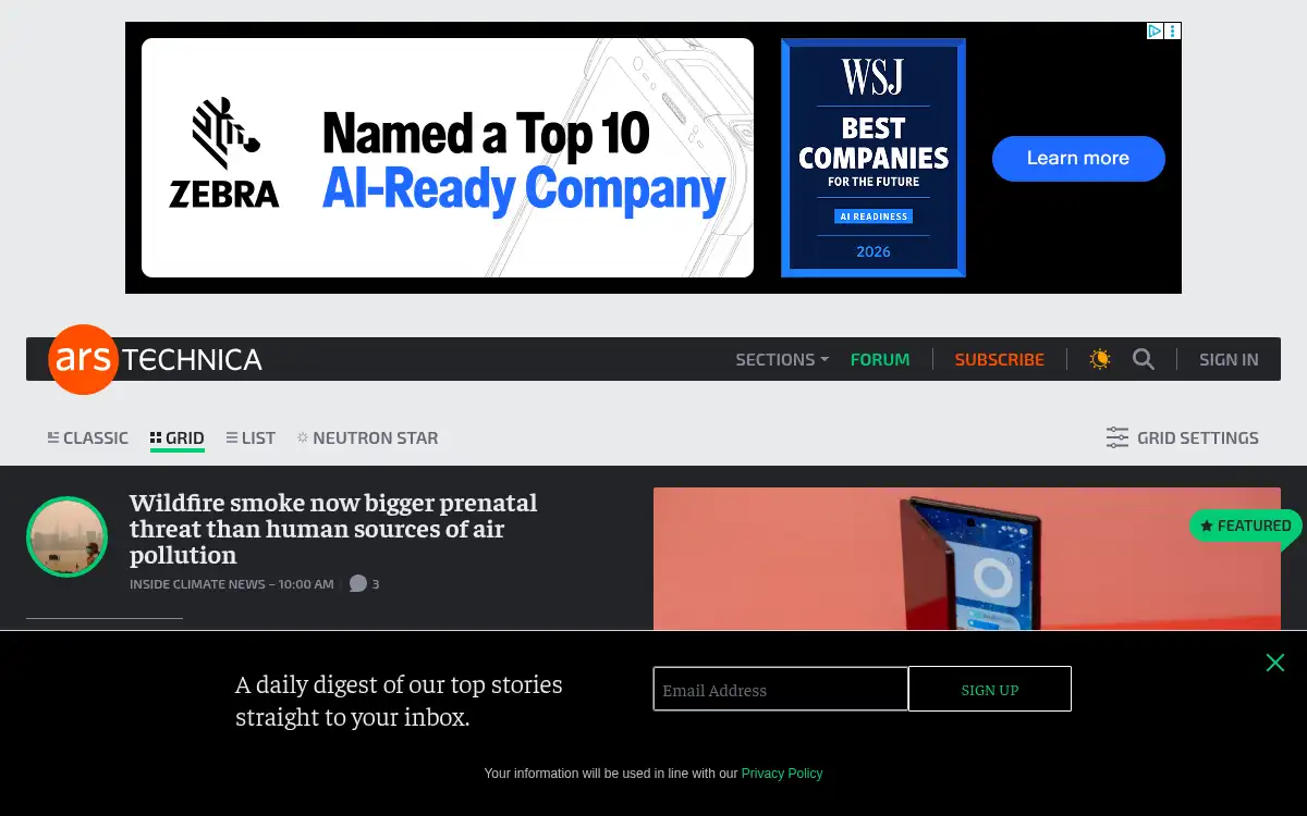 www.arstechnica.com screenshot