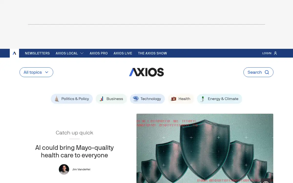 www.axios.com screenshot