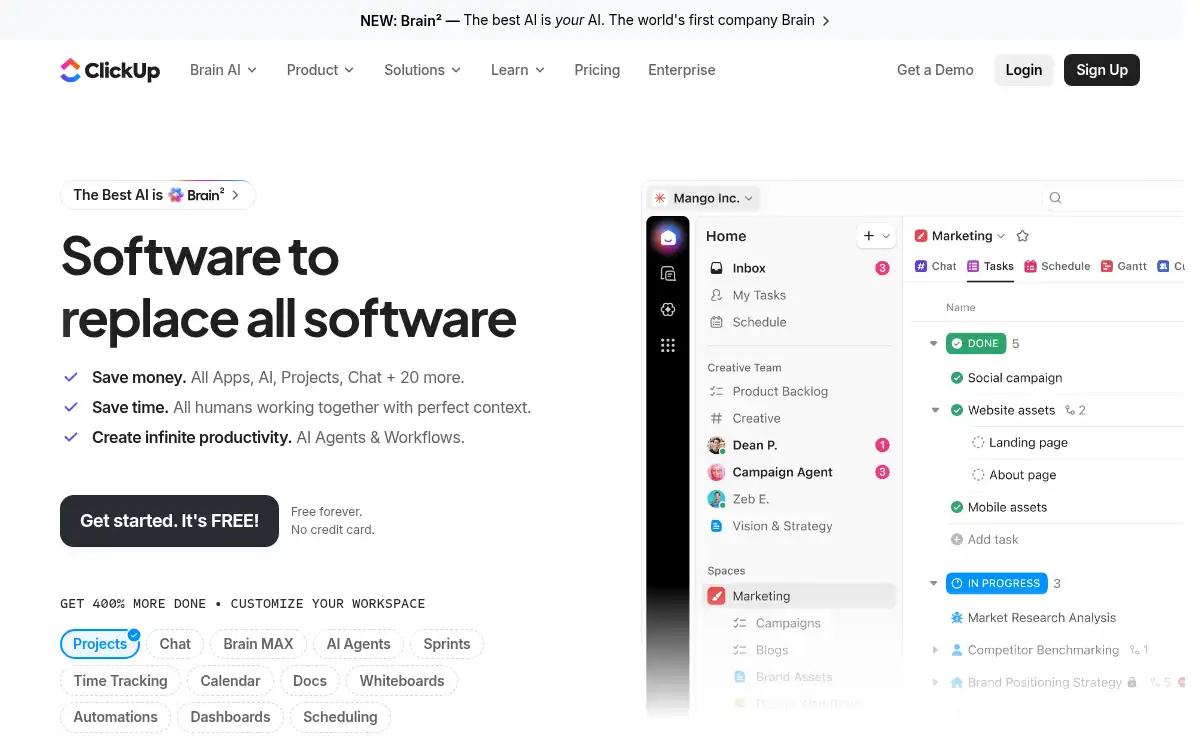 www.clickup.com screenshot