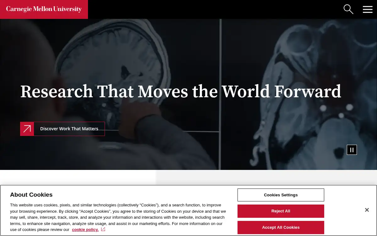 www.cmu.edu screenshot