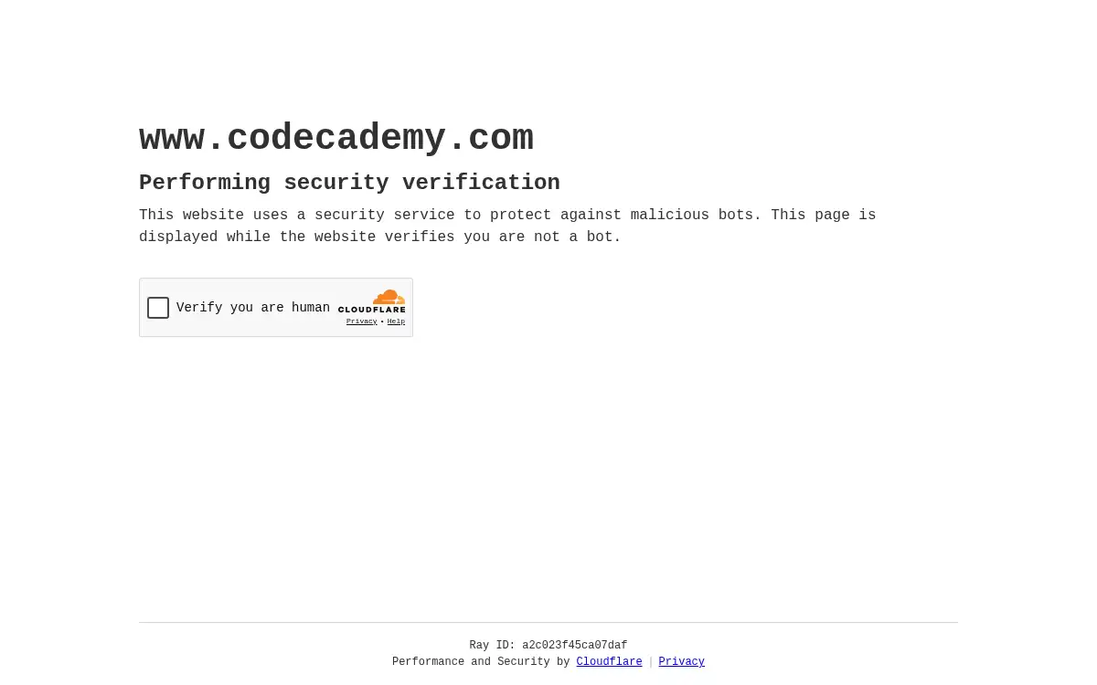 www.codecademy.com screenshot