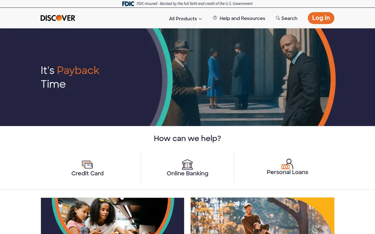 www.discover.com screenshot