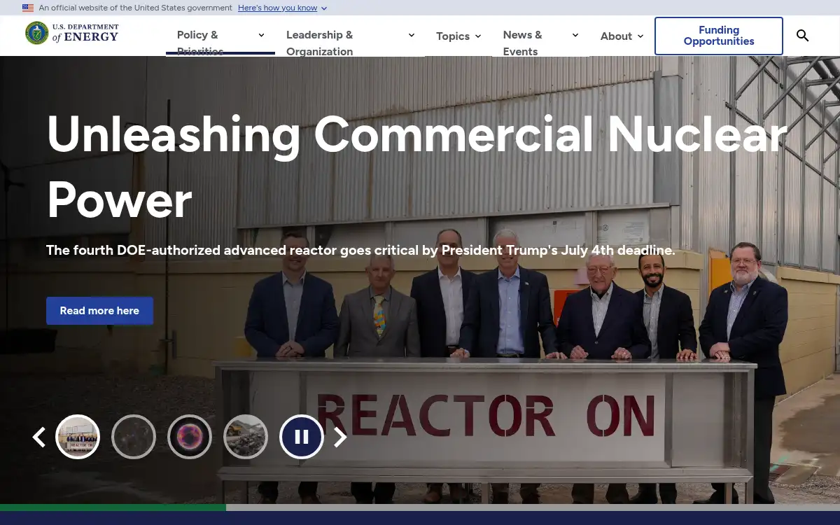 www.energy.gov screenshot