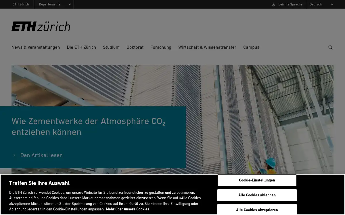 www.ethz.ch screenshot