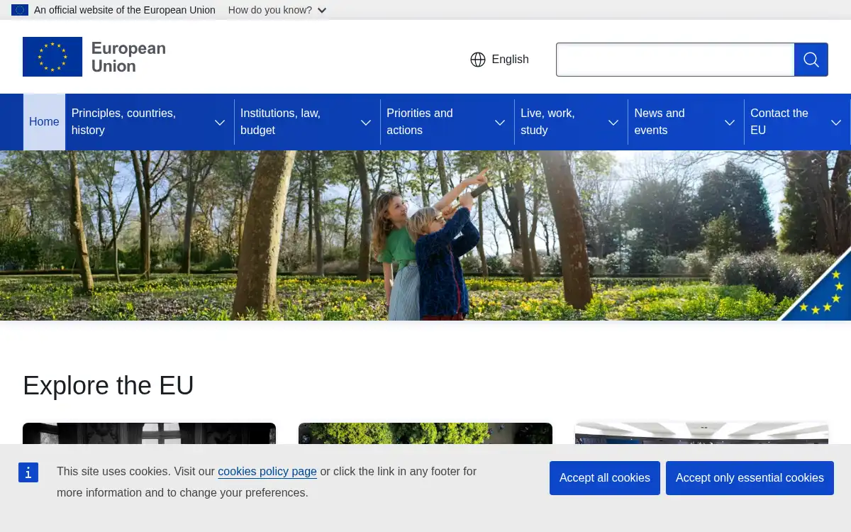 www.europa.eu screenshot