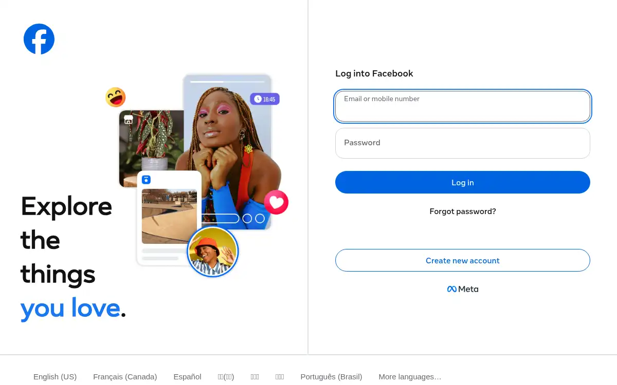 www.facebook.com screenshot