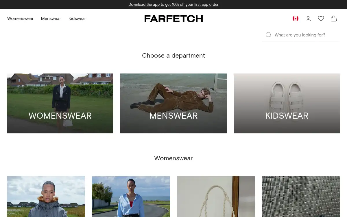 www.farfetch.com screenshot