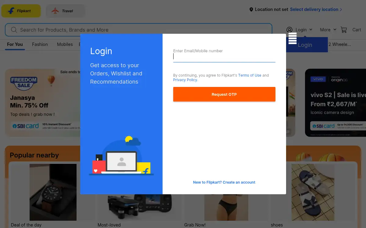 www.flipkart.com screenshot