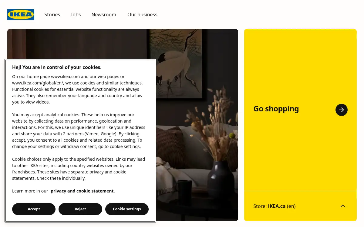 www.ikea.com screenshot