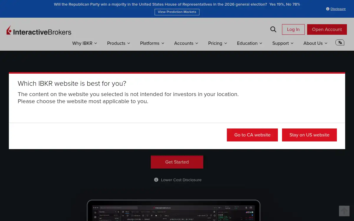 www.interactivebrokers.com screenshot