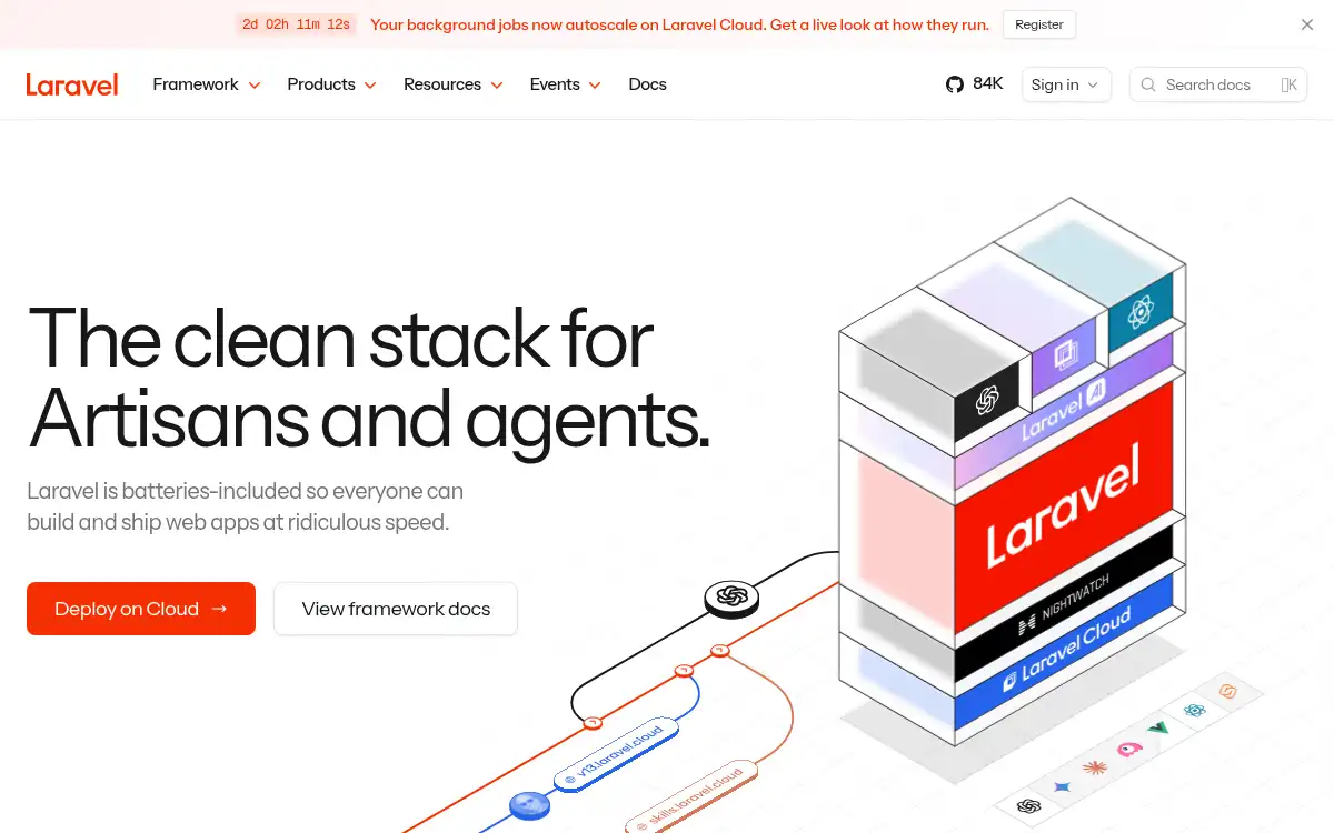 www.laravel.com screenshot