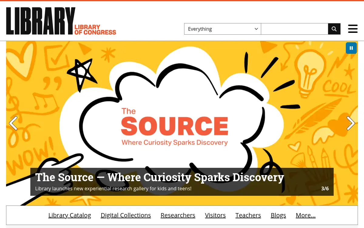 www.loc.gov screenshot