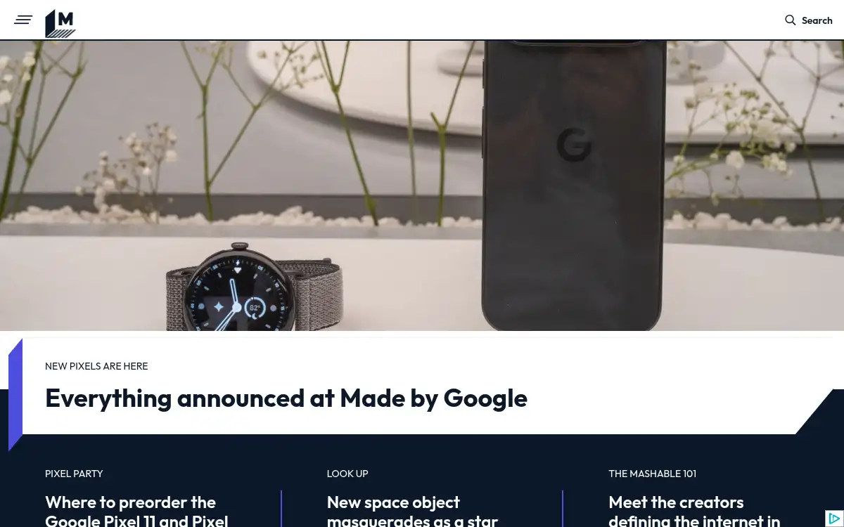 www.mashable.com screenshot