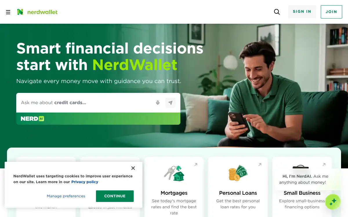 www.nerdwallet.com screenshot