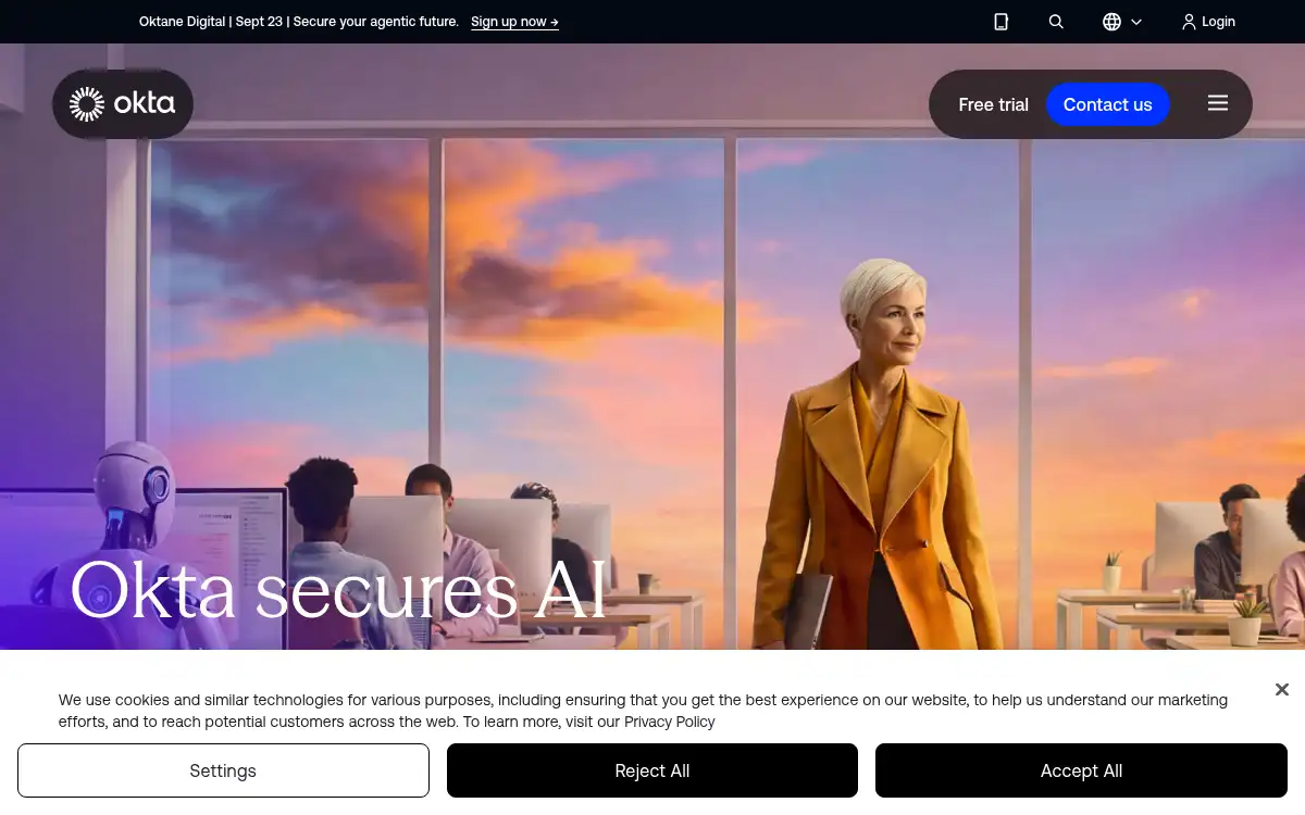 www.okta.com screenshot