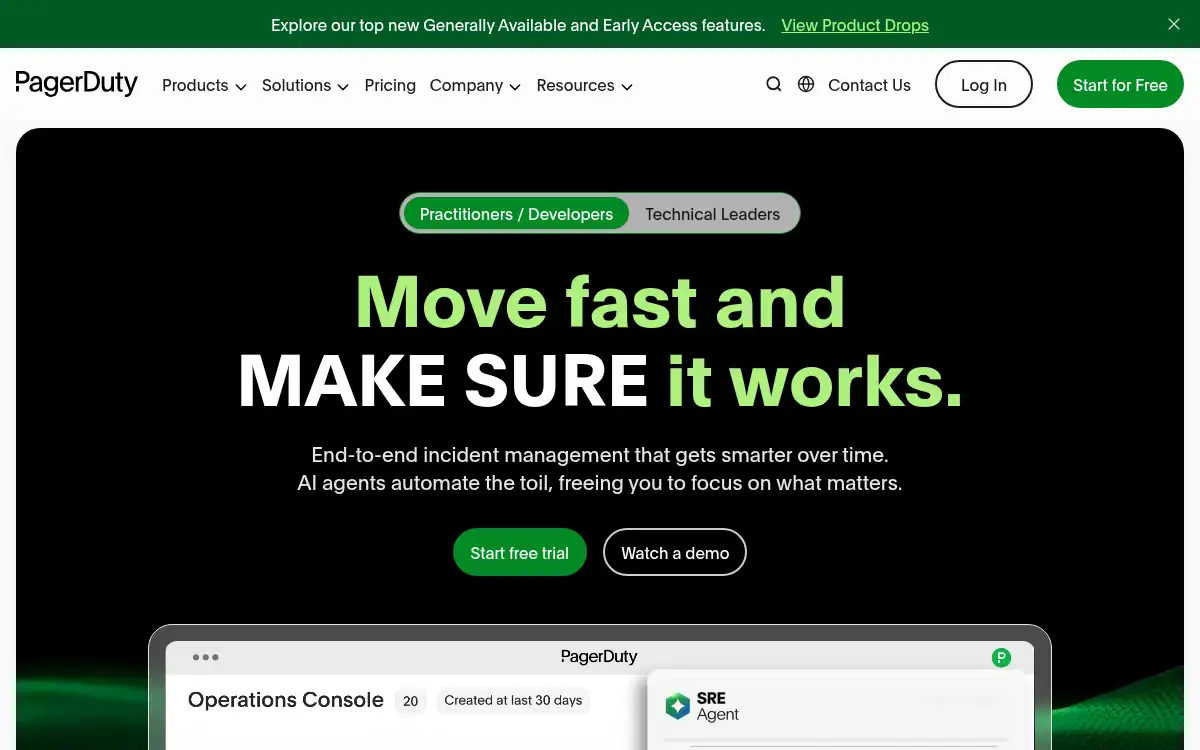 www.pagerduty.com screenshot