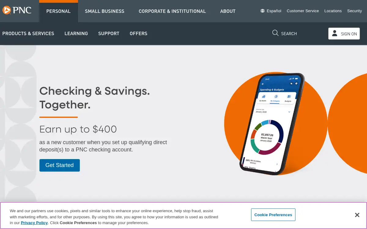 www.pnc.com screenshot