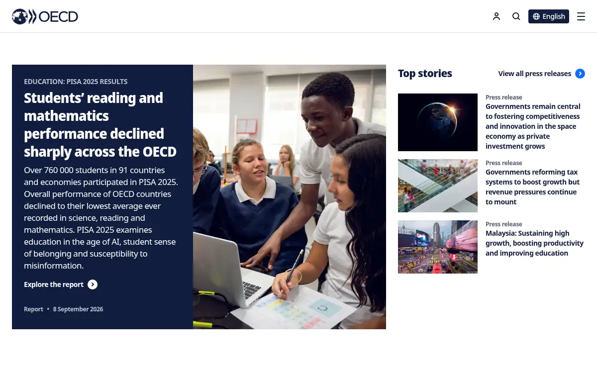 Final screenshot of https://www.oecd.org