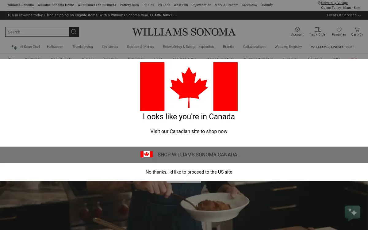 Final screenshot of https://www.williams-sonoma.com