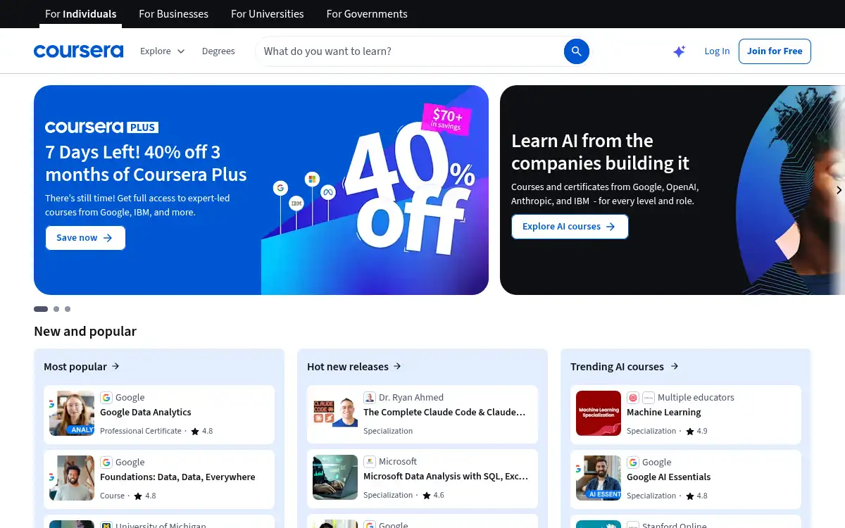 Final screenshot of https://www.coursera.org/