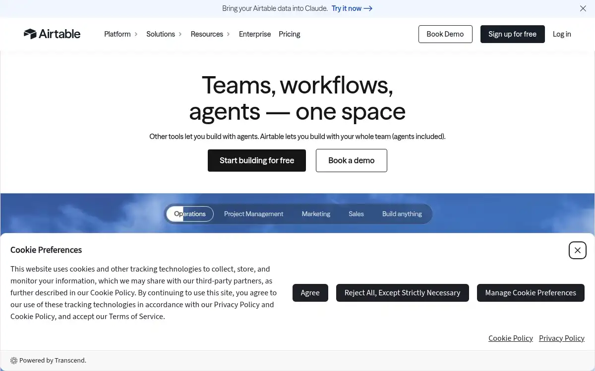 Final screenshot of https://www.airtable.com