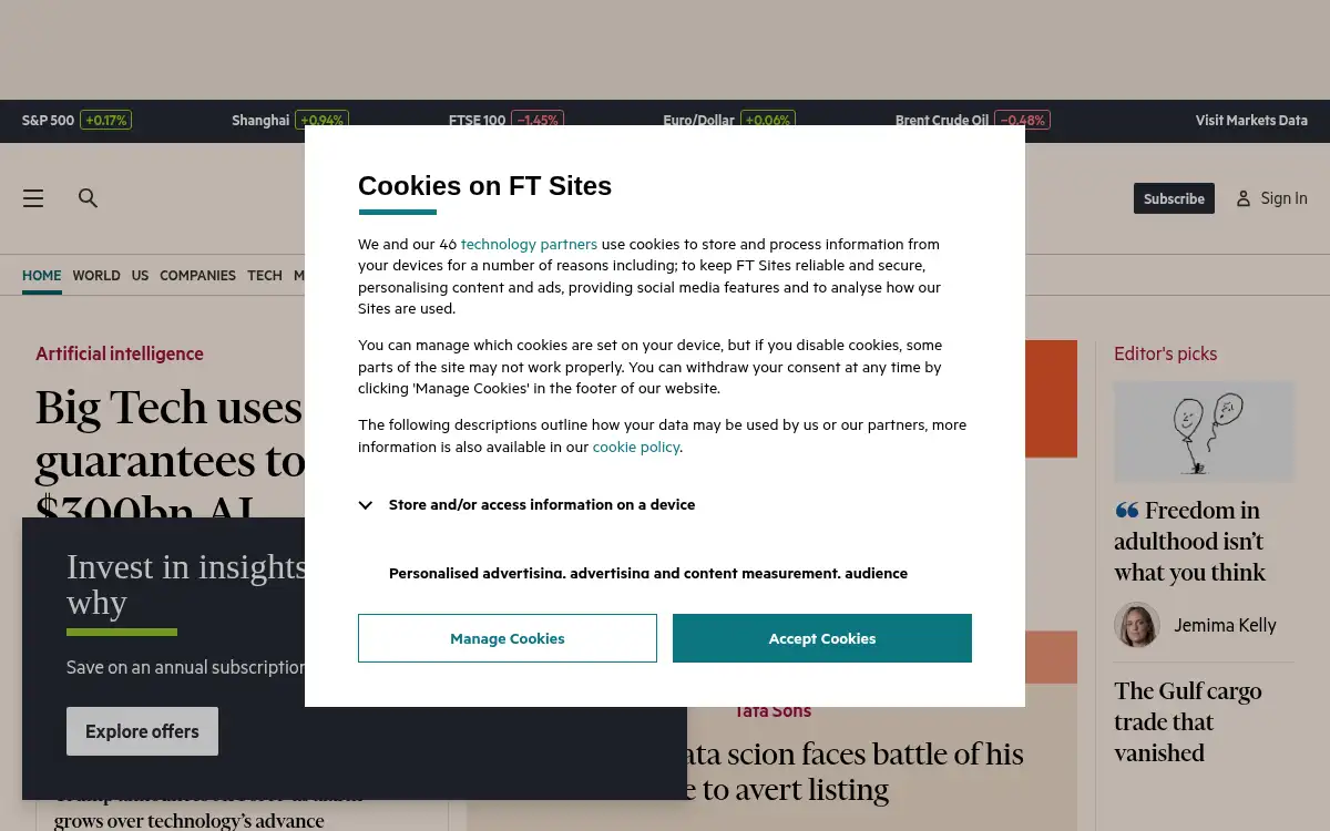 Final screenshot of https://www.ft.com