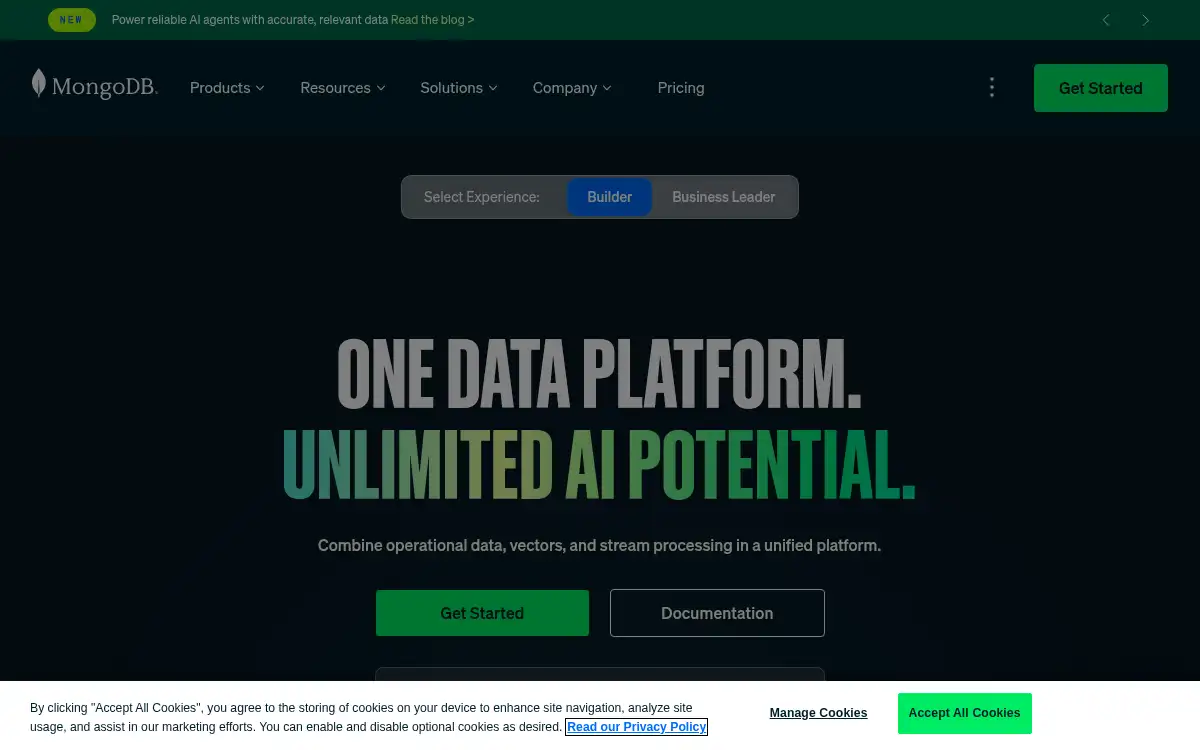 Final screenshot of https://www.mongodb.com