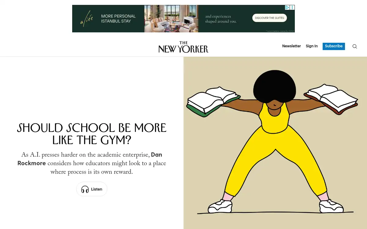 Final screenshot of https://www.newyorker.com