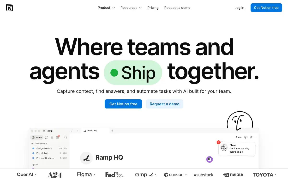 Final screenshot of https://www.notion.so