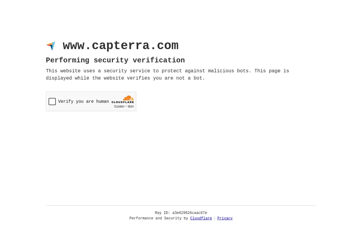 Final screenshot of https://capterra.com
