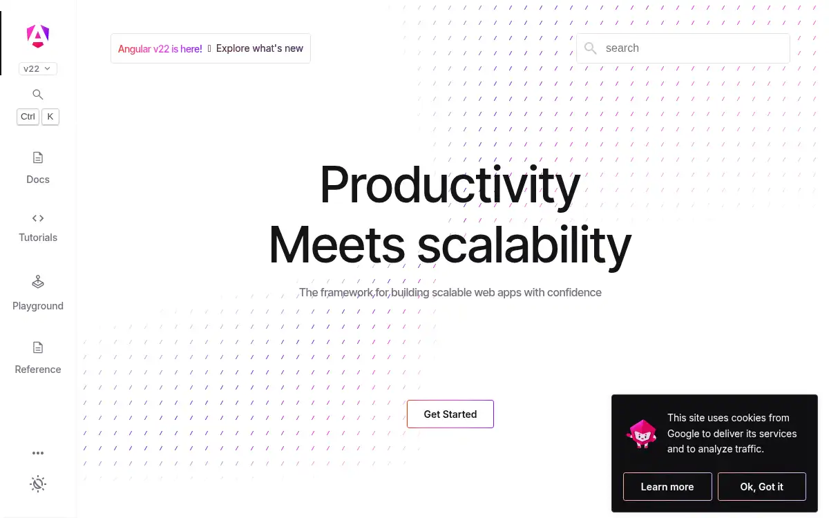 Final screenshot of https://www.angular.dev