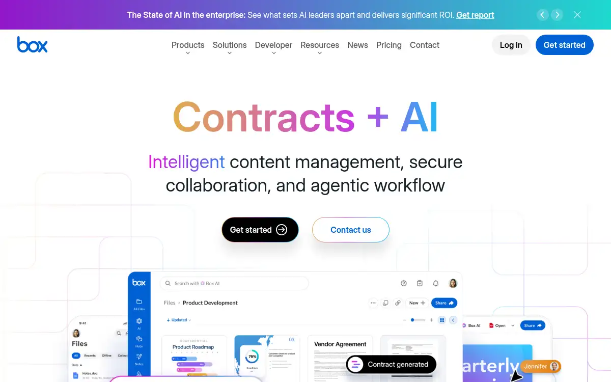 Final screenshot of https://www.box.com